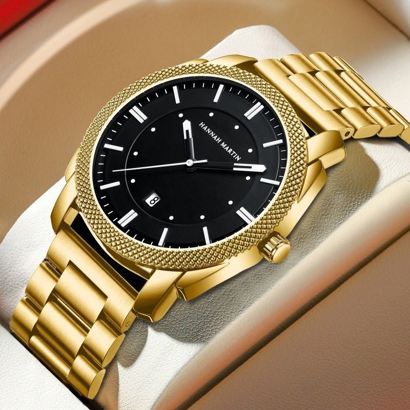 Men's Classic Stainless Steel Watch – Waterproof, Luxury Design